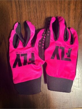 FLY Racing Pink & Black Gloves